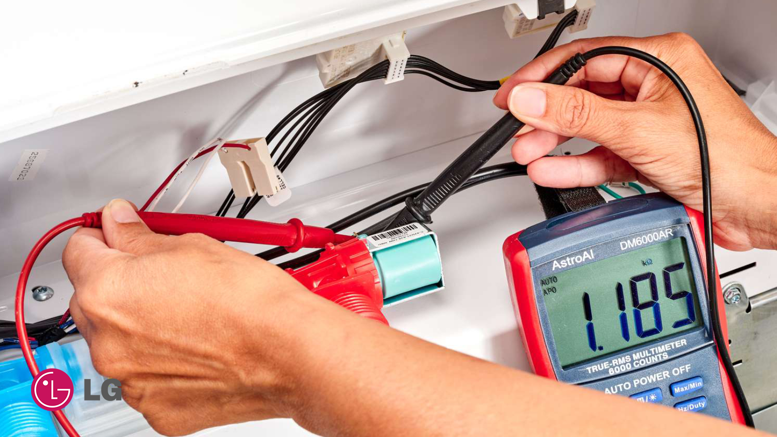 علت کد خطای TE ماشین لباسشویی ال جی